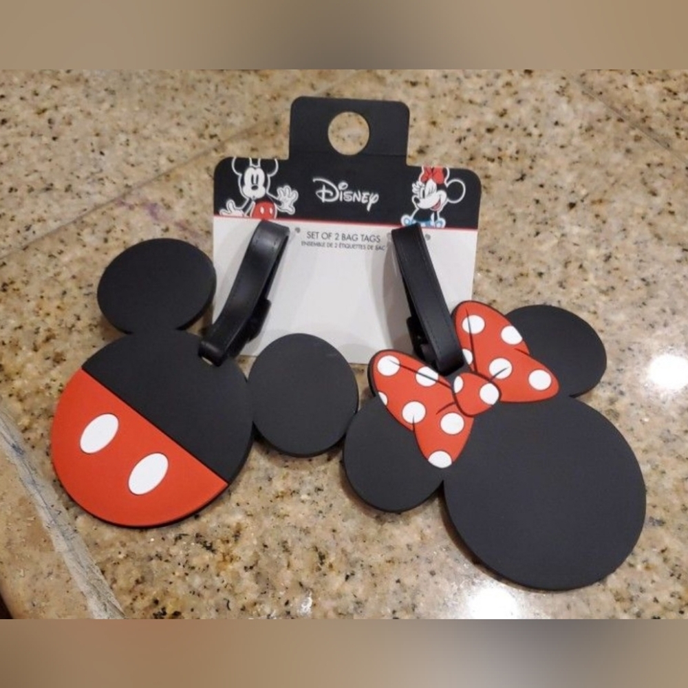 Mickey and Minnie mouse bag tag